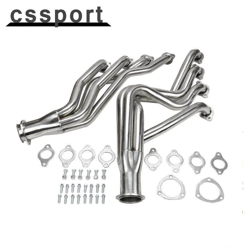 

Exhaust Manifold Headers for Chevy 1968-1972 BBC 396 427 Chevelle Camaro Silver