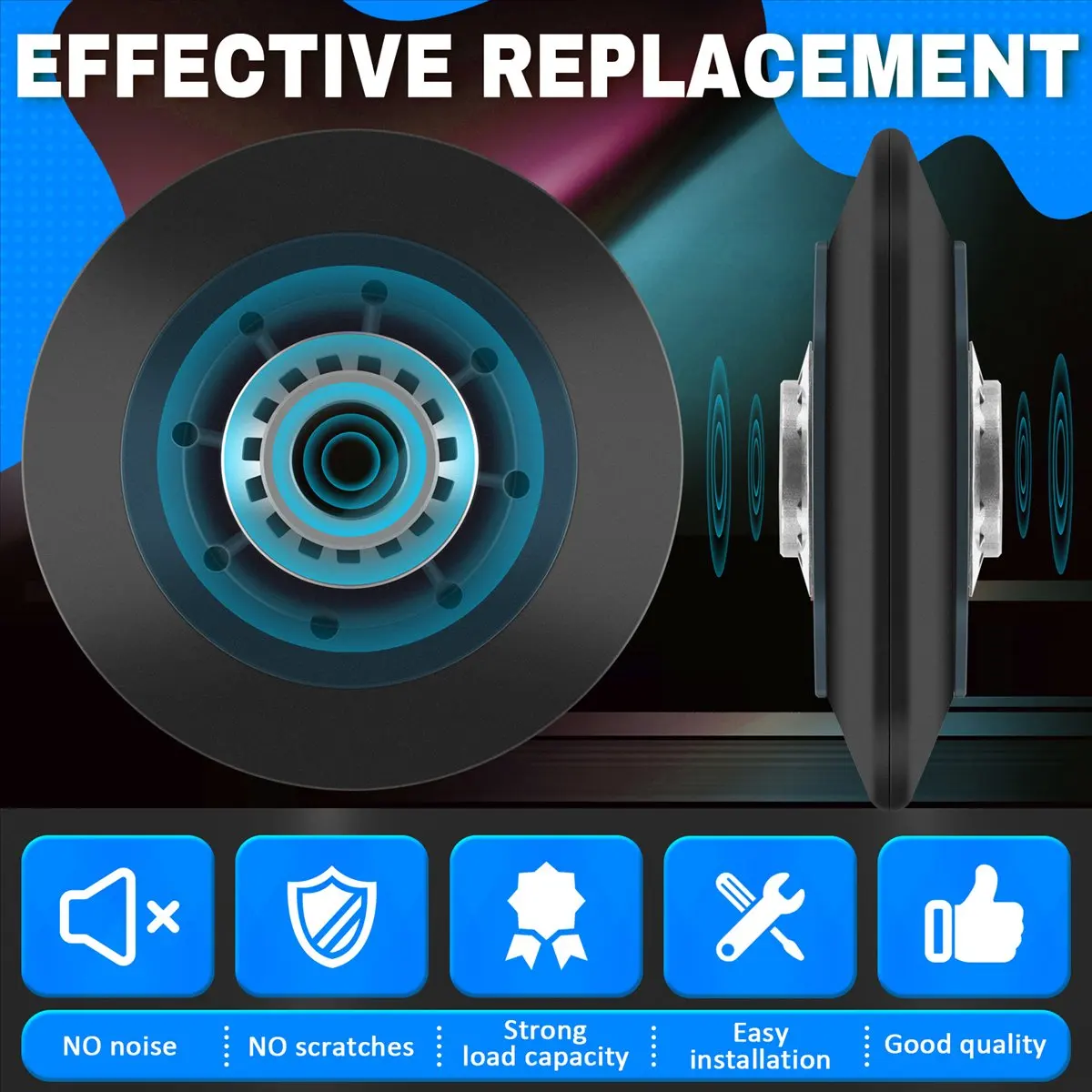 [TOP SALE] 1 Piece Suitable for W10314173 Dryer Drum Wheel Suitable for W10314173 8536973 8536974 AP6019303 PS11752609