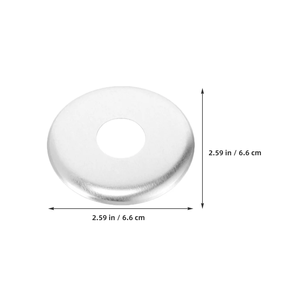 10pcs Fire Sprinkler Cover Stainless Steel Wall Split Flange Round Escutcheon Plate Waterproof Reusable Decorative Splash Guard