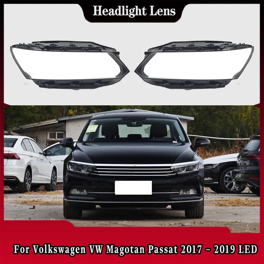 

For Volkswagen VW Magotan Passat B8 2017 2018 2019 LED Headlamp Cover Headlight Shell Lens Plexiglass Replace Original Lampshade