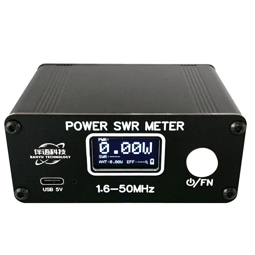 Mini Power SWR Meter HF Digital Display Short Wave Standing Wave Meter 0.5W-150W High Frequency SWR Meter Electrical Instruments