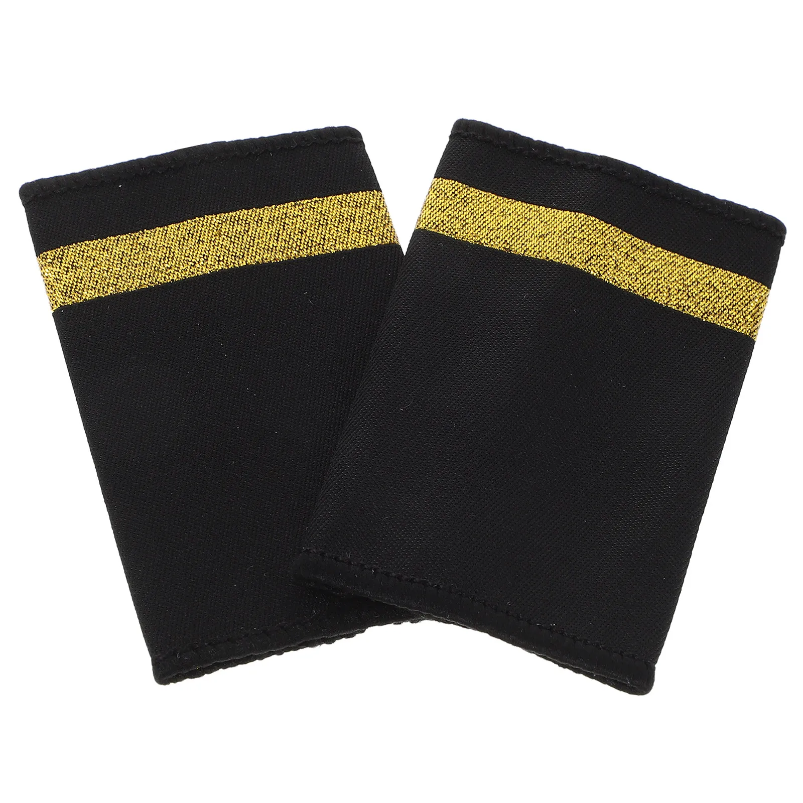 1Pair Aviation Epaulettes Shoulder Boards Professional Pilot Uniform One-Bar Design Captain Badge Accessories for Airline