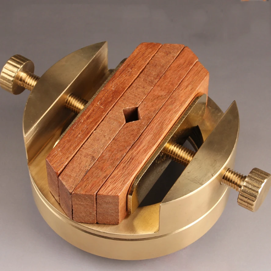 Professional 360° Rotating Engraving Vise | Dual-Screw Copper Seal Clamp for Carving & Printing | Top Calligraphy Art Craft Tool