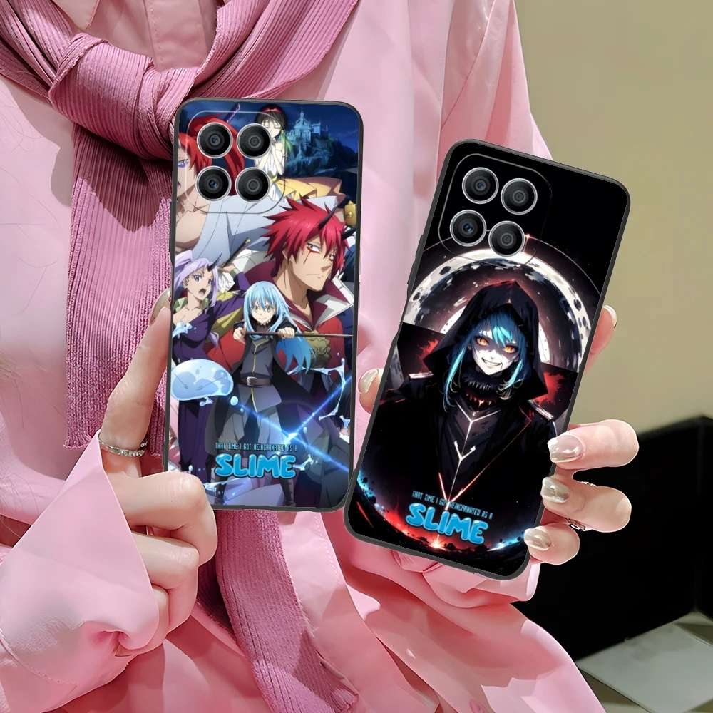 Slime Tensura Rimuru Mobile Phone Case for Huawei Honor 90 80 70 60 50 30 20 10 9 8 7 Pro S SE Lite 5G Black Phone Cover Shell