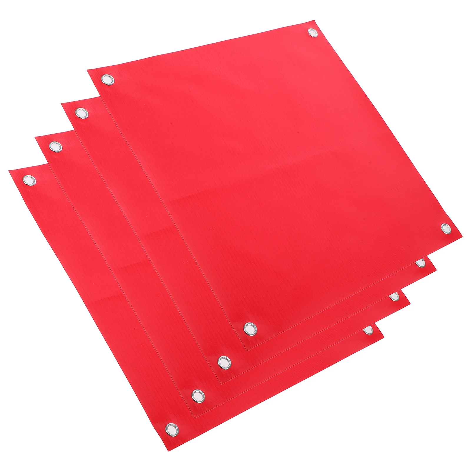 4Pcs PVC Traffic Safety Flags Vibrant Plastic Warning Flags for Emergency Road Work Traffic Control PVC Road Warning Flag