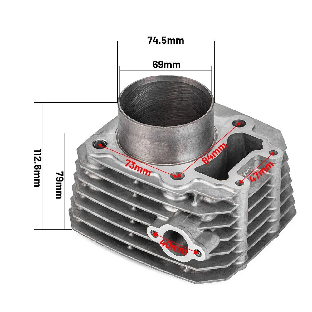 Engine Cylinder Piston Gasket Rebuild Overhaul Kit STD 69mm For Kawasaki Bayou 250 KLF250 ATV 228cc 11005-1965 2003-2011