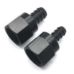10AN female to 3/8 Hose Barb Fuel Oil Line Fitting End Straight Black