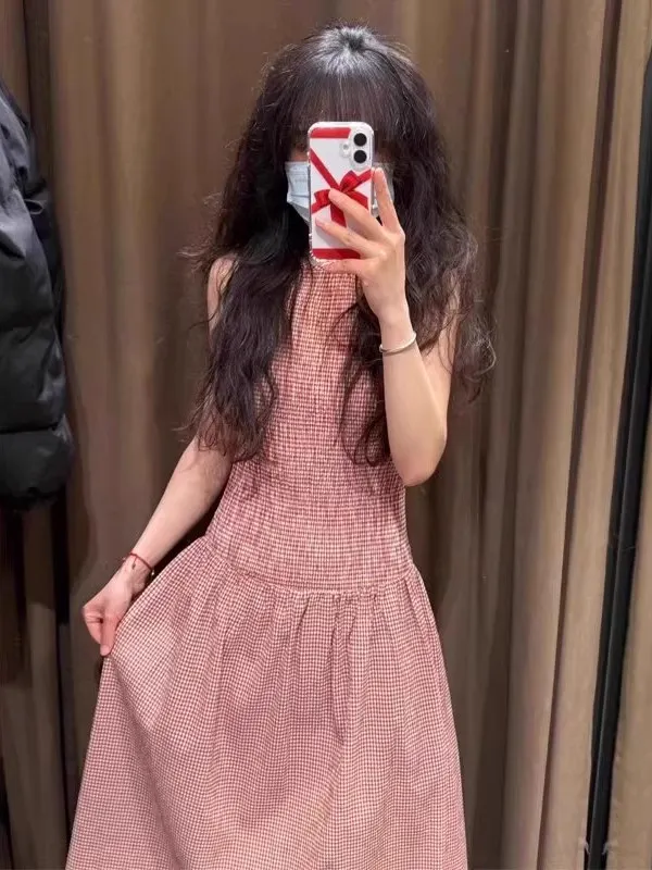 سترة نسائية لربيع 2025 من القطن والكتان كبيرة الحجم سترة Dr منقوشة طويلة غير رسمية مستديرة Ne No Sve لربيع وصيف Au...