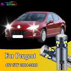 2Pcs T10 Car LED Bulbs Parking Lamp For Peugeot 407 SW 2004-2008 2009 2010 Car Interior Clearance Lights