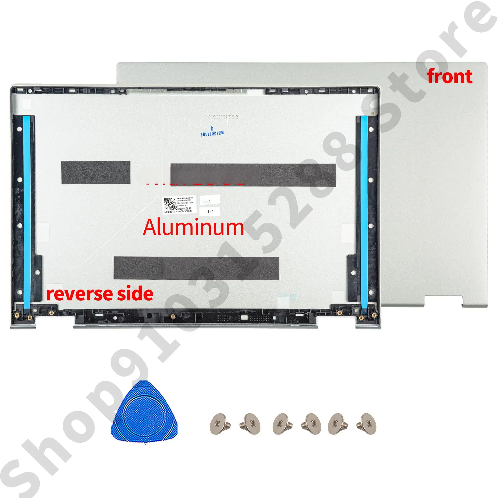 Imagem -04 - Tampa Traseira para Dobradiças Lcd Estojo Superior para Ideapad Flex 514iil05 5-14are05 5-14alc05 5-14itl05 5cb0y85294 5cb0y85293 14 Polegadas Novo