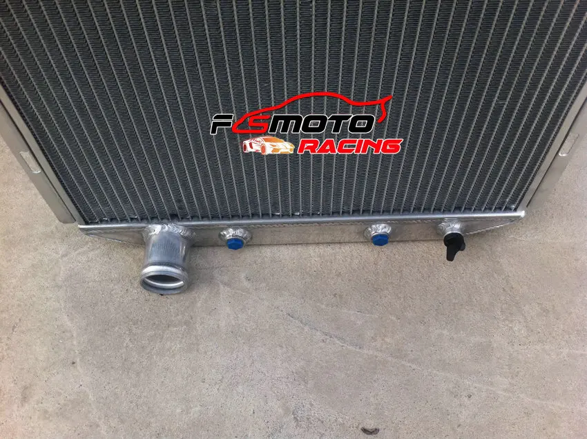 3Row Aluminum Radiator For FORD Mustang V8 ENGINE 5.0L L6 3.3 2.8 1964 1965 1966 64 65 66 AT&MT view 6