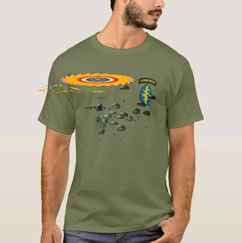 Special Forces Airborne Jumping Paratroopers T-Shirt New 100% Cotton O-Neck Short Sleeve Summer Casual Mens T-shirt Size S-3XL