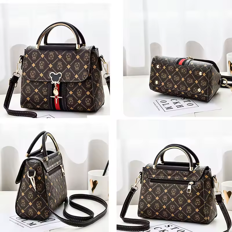 New Shoulder bag Women bag tote luxury designer handbag women Handbags leather Printed monogram single shoulder straddle bag - Image 5
