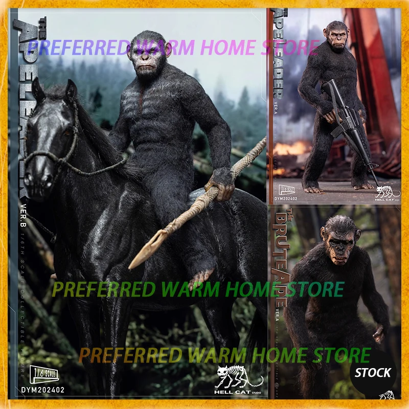 

В наличии HELL CAT DYM202402/04 THE APELEADER THE BRUTEAPE 1/6 Коллекционная модель игрушки Подъем планеты мавпса Цезар Коба