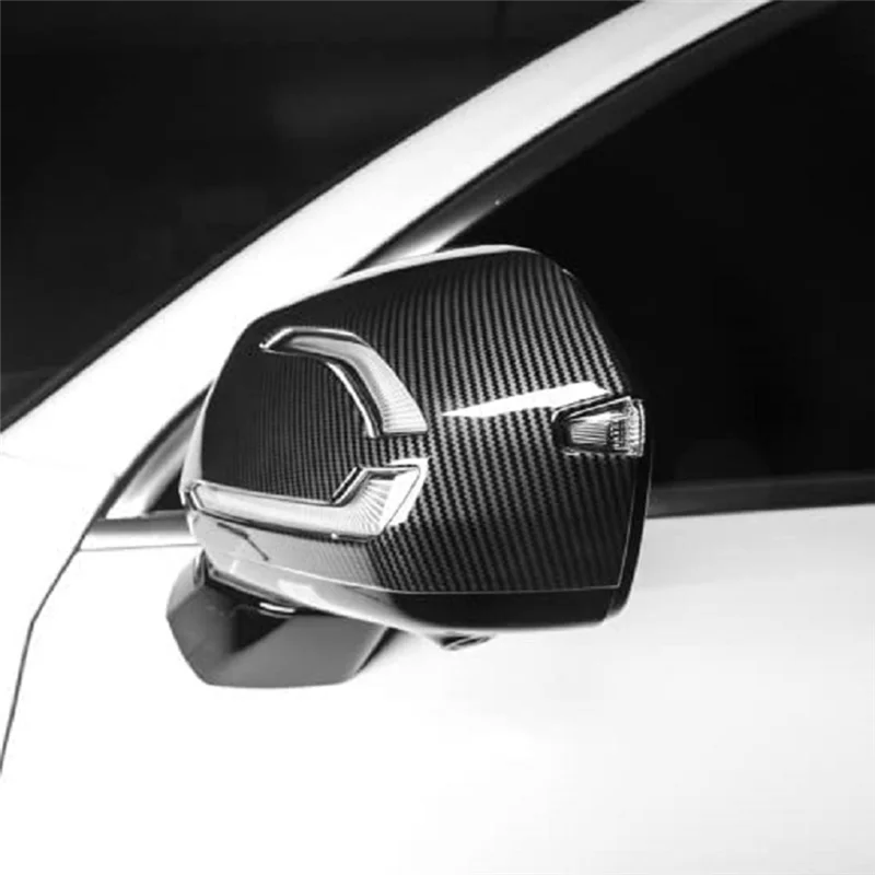 

For Hyundai Palisade 2019-2023 Car Rearview Mirror Cover Cap Side Door Mirror Cover Trim Spare Parts ABS Carbon Fiber-AB36