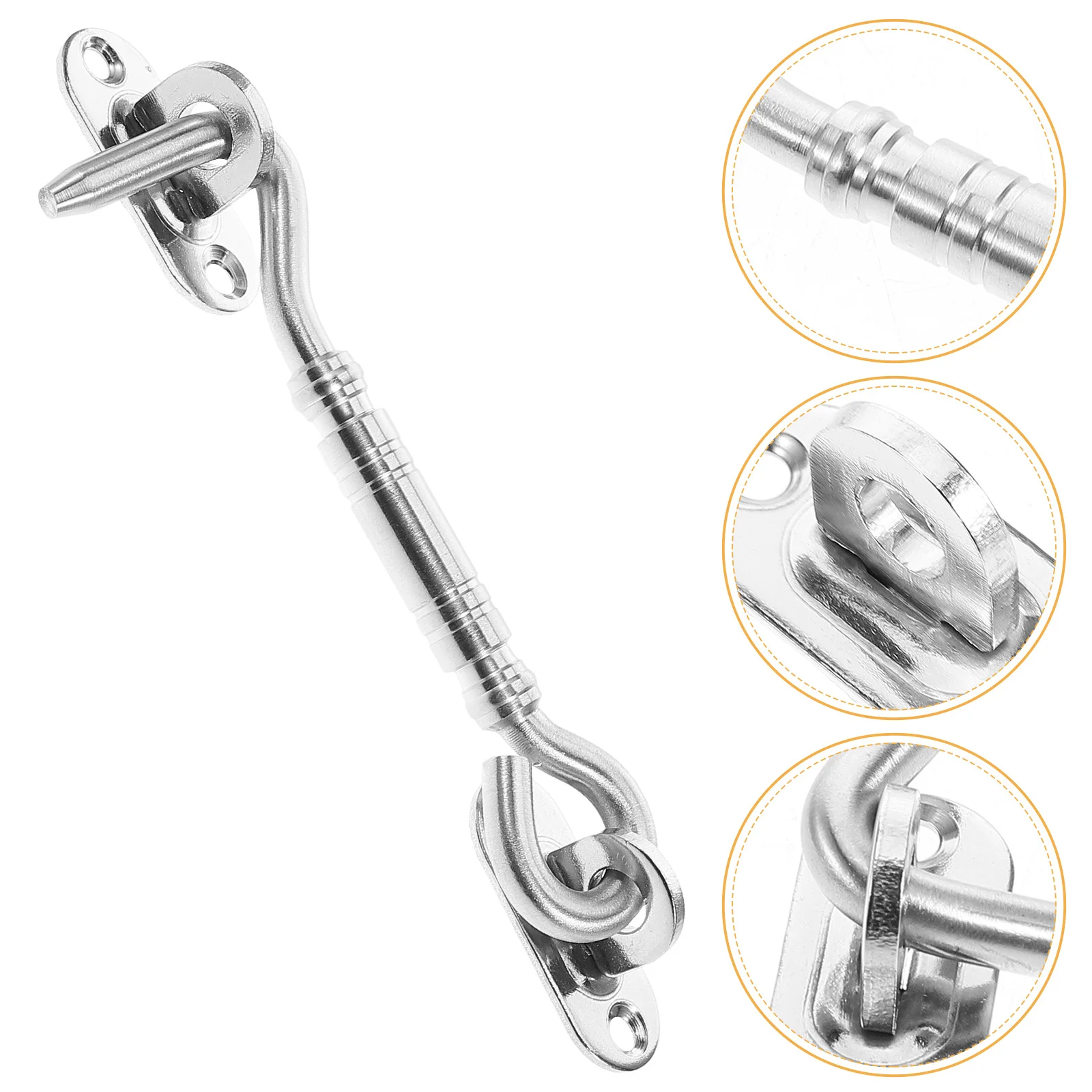 

Stainless Steel Hook and Eye Latch Durable Window Door Lock Hasps Security Privacy Barn Door Latch Hook Lock Latches Hardware