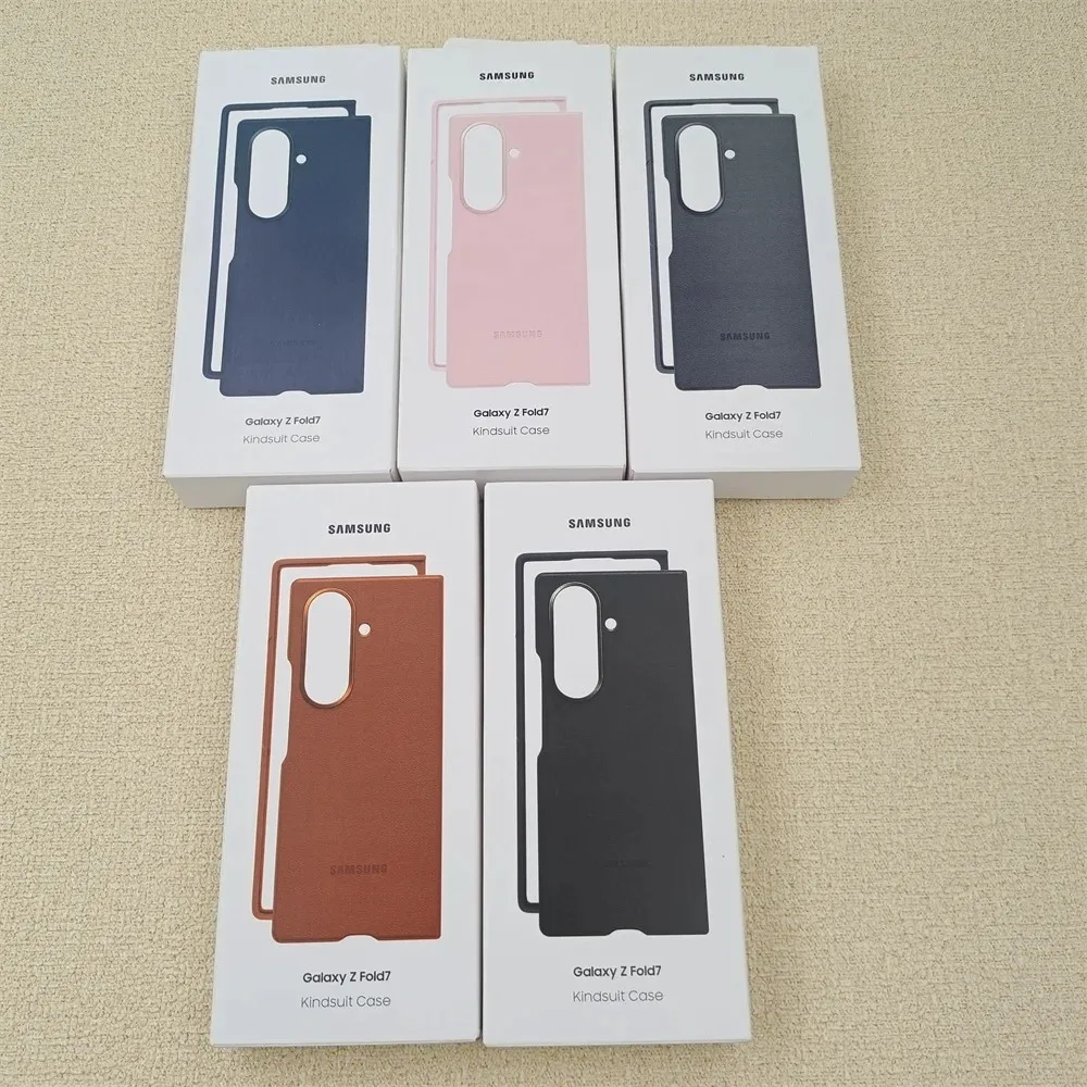 

Samsung Galaxy Z Fold 7 5G Leather Mobile Phone Case Cover Slim Shockproof Back Protect Bumper for Z Fold7 Premium Genuine Shell