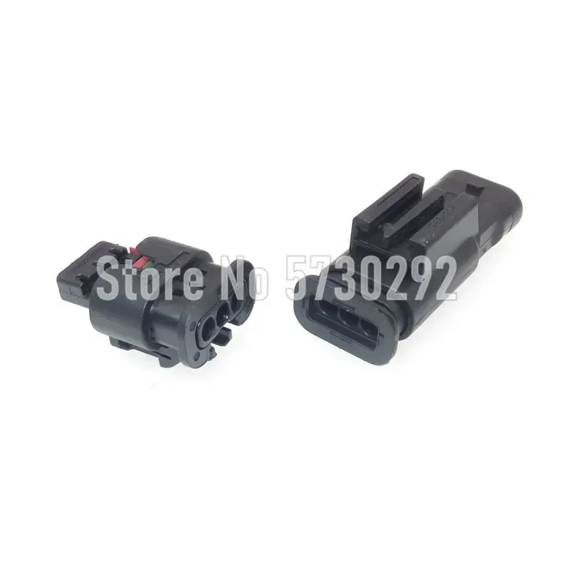 3P 1488991-1 Car Reversing Radar Probe Cable Plug Waterproof Wiring Harness Connector For Ford Land Rover
