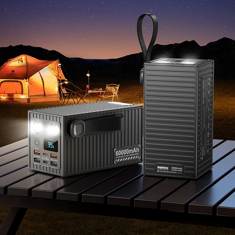 

2025 New 60000mAh Power Bank PD 22.5W QC 3.0 Portable Charger Powerbank Fast Charging External Spare Battery for IPhone Xiaomi