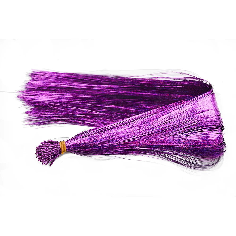 50 stks/pak I Tip Klatergoud Hair Extensions Glitter Klatergoud Haar Synthetische Fee Haarstukjes Dazzle Haaraccessoires Voor Vrouwen Party