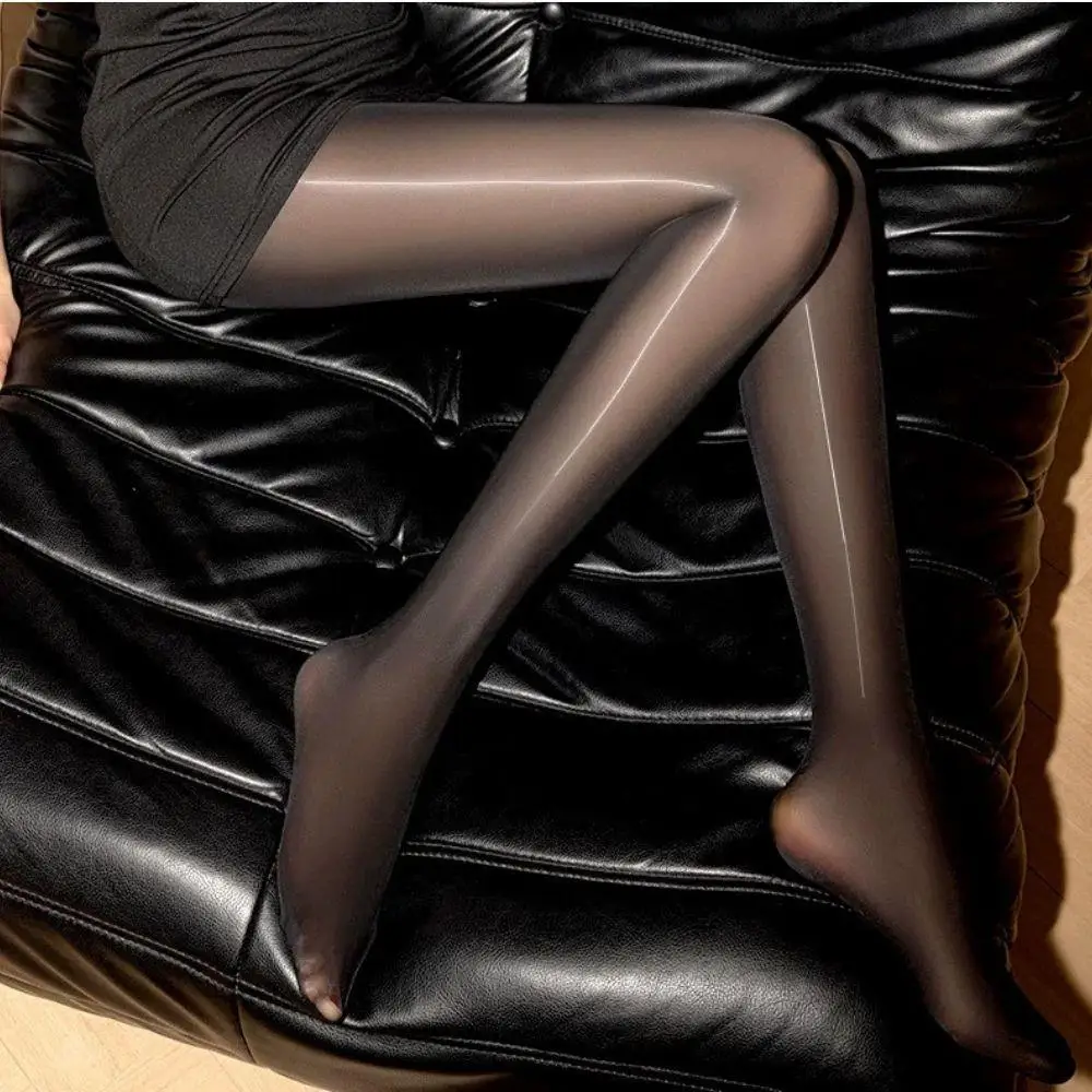 

1 Pair High Elastic Shiny Pantyhose Oil Glossy Black Coffee Stockings Tights Women Smooth Ultra-thin Sexy Women Shiny Tights