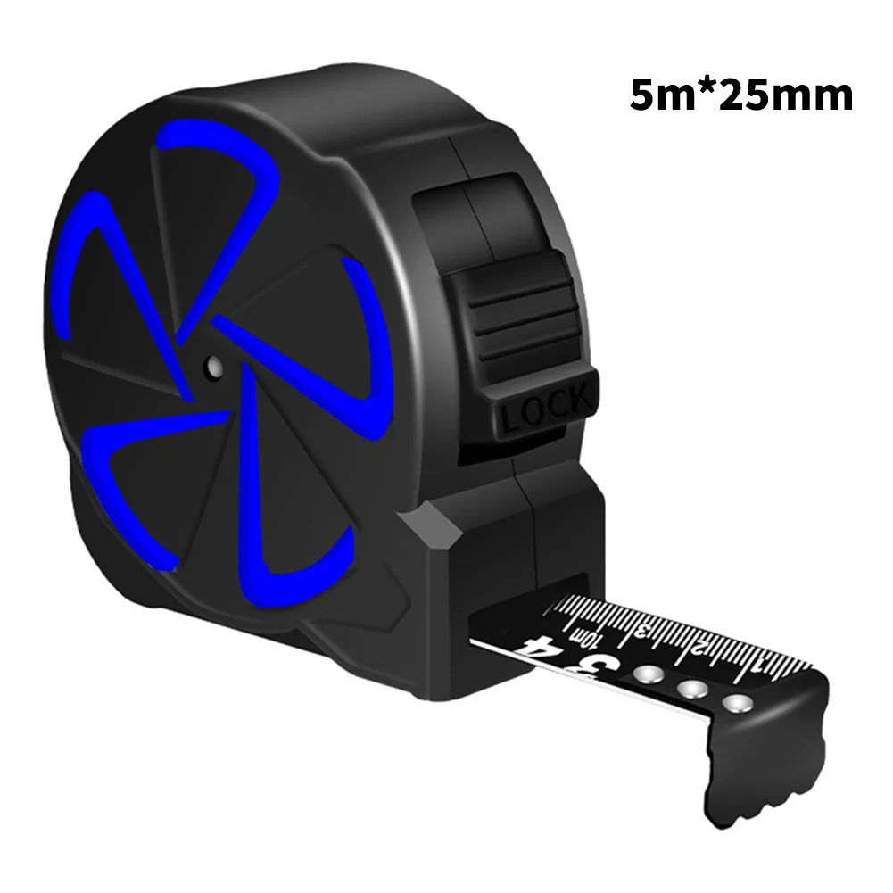 Outdoor Measurements 5m*19mm Black Gold Tape Measure Accurate Tape Measure Tool Flexometer For Construction Work
