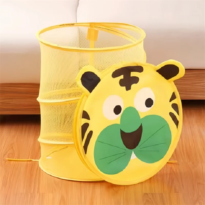 Colorful Cartoon Design Foldable Storage Basket for Clutter-Free Living