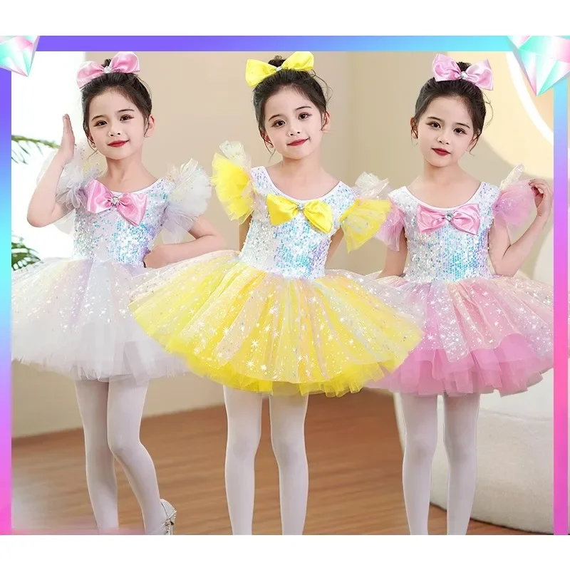 

Новое летнее детское праздничное платье для девочек с объемными рукавами, подружки невесты, свадебные платья принцессы с цветами, детская официальная одежда