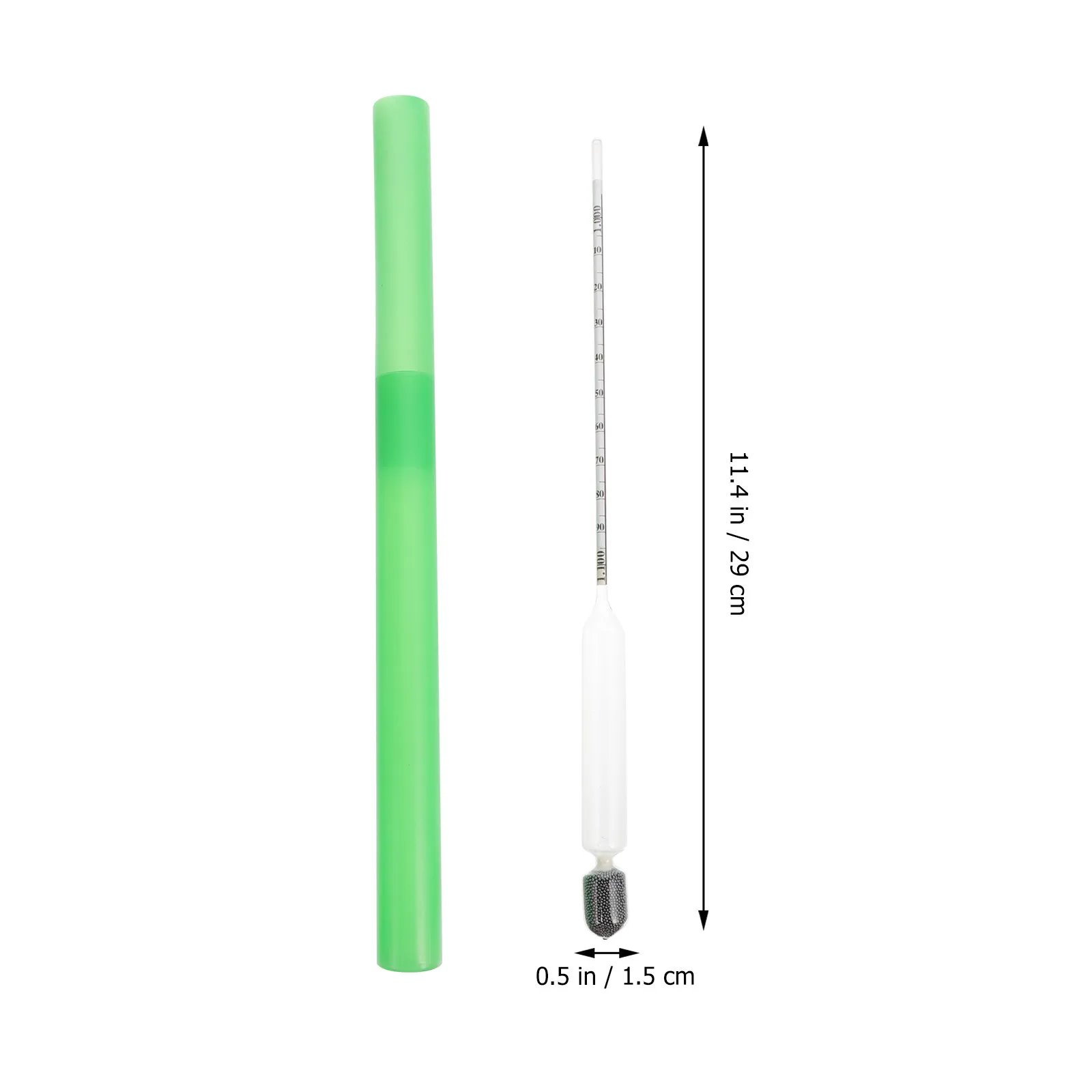1 Glass Hydrometer Easy Read Sugar Density Scale for Home Brew Beer Alcohol Wine Maple Syrup Measurement Scale Hydrometer