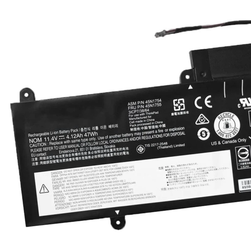 Imagem -03 - Damaite E450 Bateria para Lenovo Thinkpad E450c E460 E460c E455 E465 E465c 45n1753 45n1756 45n1757 45n1754 45n1755