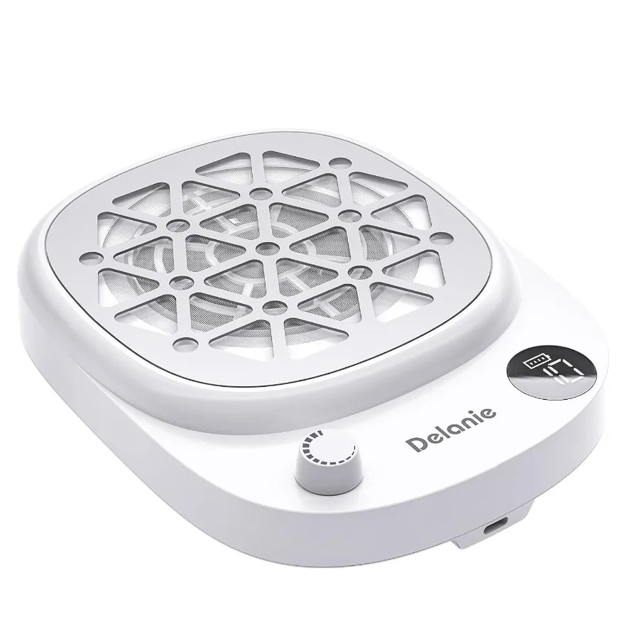 

Cordless Nail Dust Collector Portable Rechargeable Compact Vacuum Fan for Nail Tech 6000 RPM 10 Speed Settings