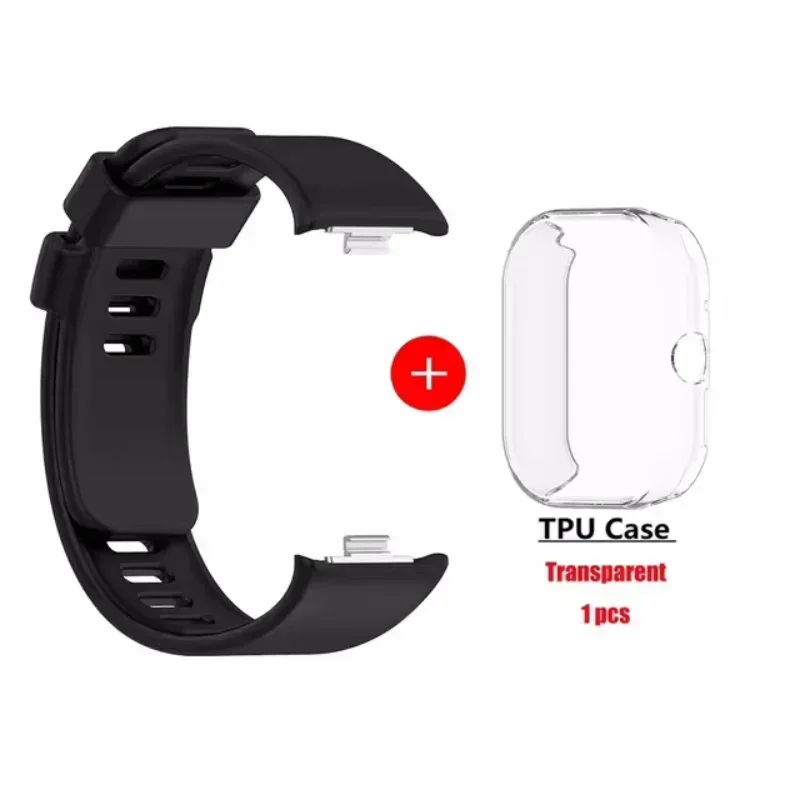 Cinturino in silicone + custodia per Xiaomi Redmi Watch 4 SmartWatch cinturino per Redmi Watch 4 protezione schermo braccialetto Correa