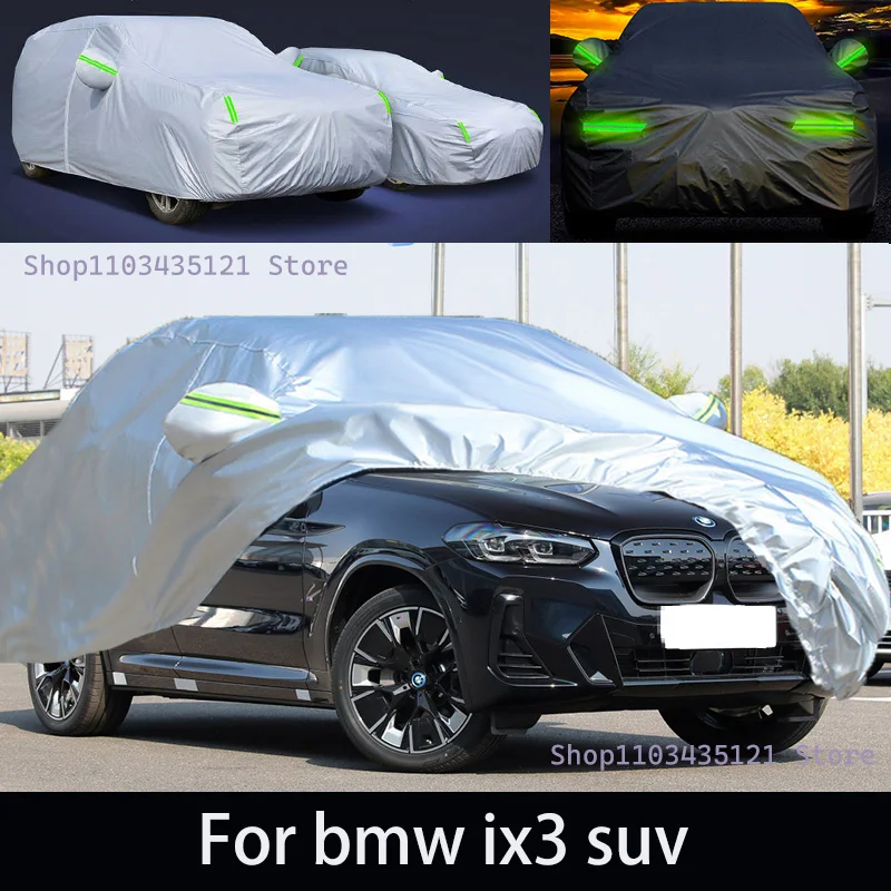 

For bmw ix3 suv Outdoor Protection Full Car Covers Snow Cover Sunshade Waterproof Dustproof Exterior Car accessories