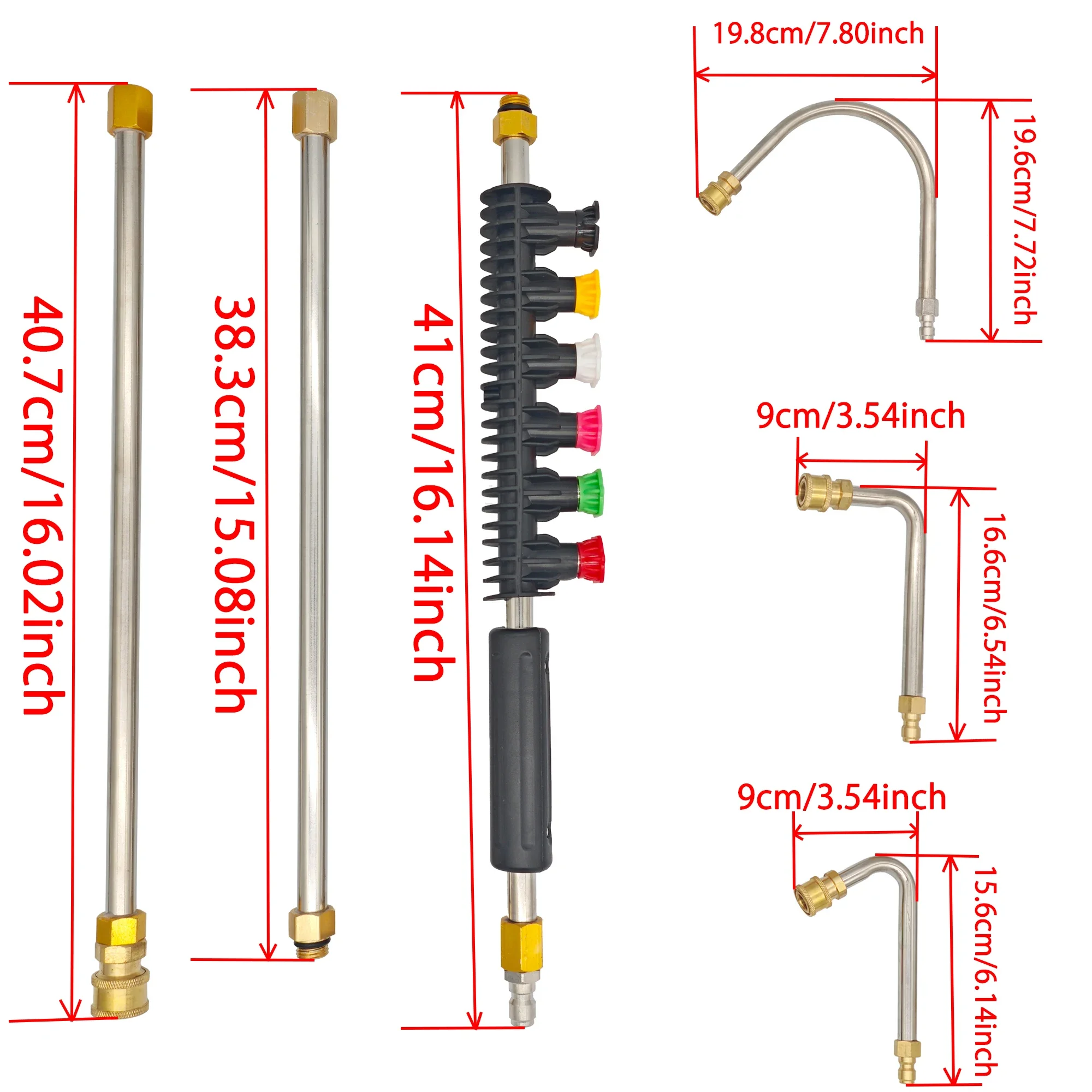 2025 High-pressure Cleaning Water Gun and Extension Tube High-pressure Cleaning Kit