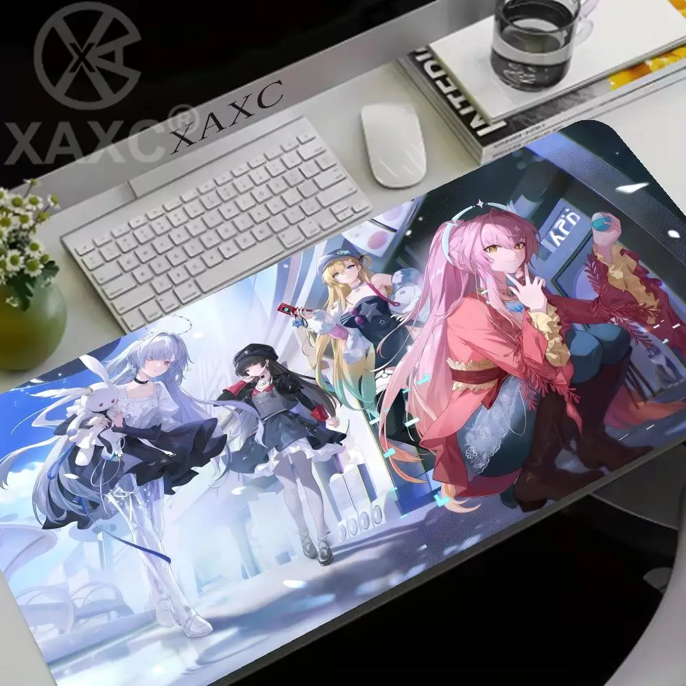 Glowing Wuthering Waves THE SHOREKEEPER Aemeath Changli Mouse Pad Anime Gaming Mouse Pad Table Pads Rubber Desktop XXL Mats XAXC