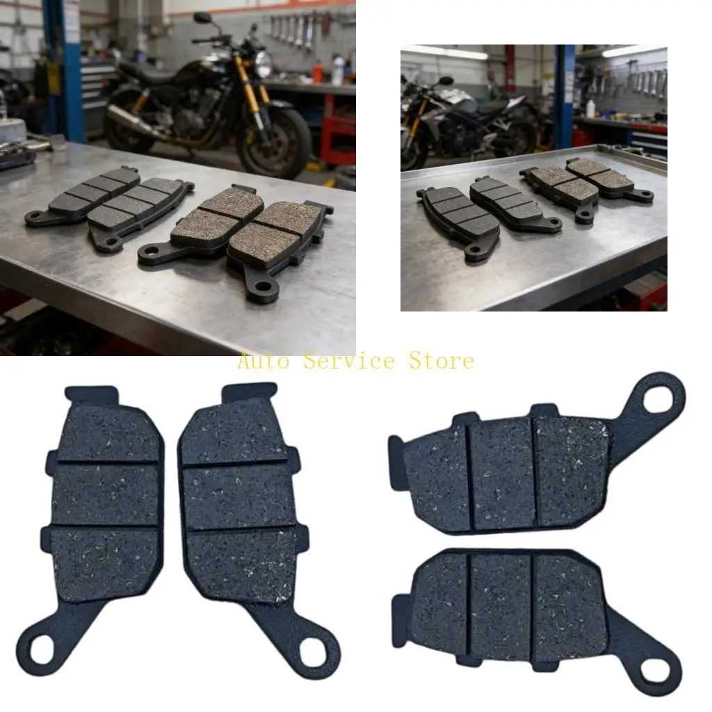 462A Motorcycle Brake Pads Replacement Motorbike Front Rear Brake Pads Easy Install