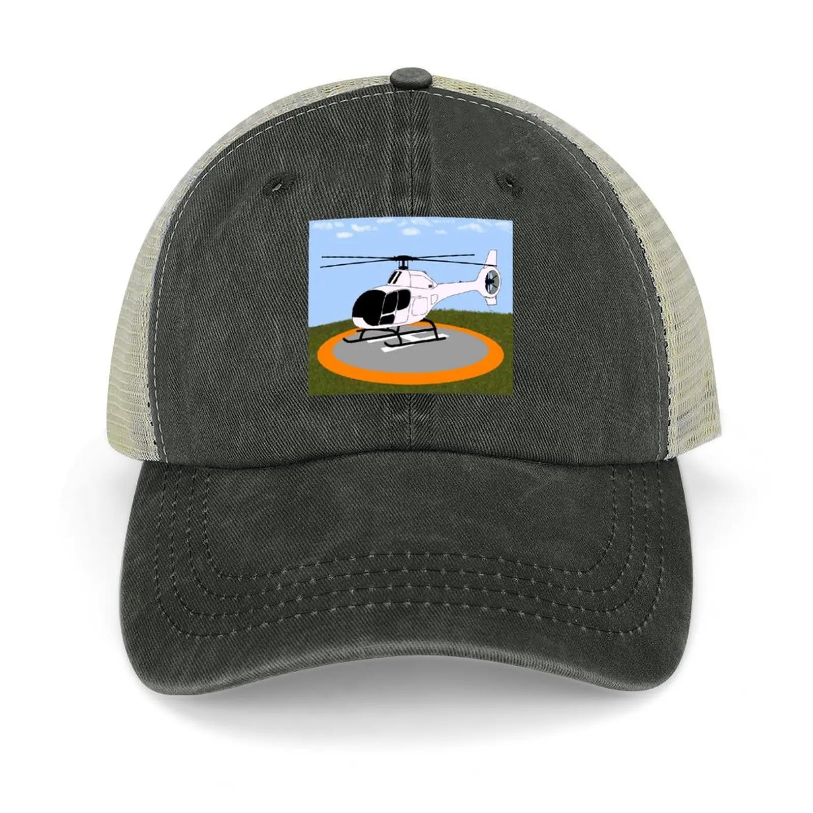 

helicopter landing Baseball Cap Streetwear Hat Luxury Brand funny hat Women's Beach Men's