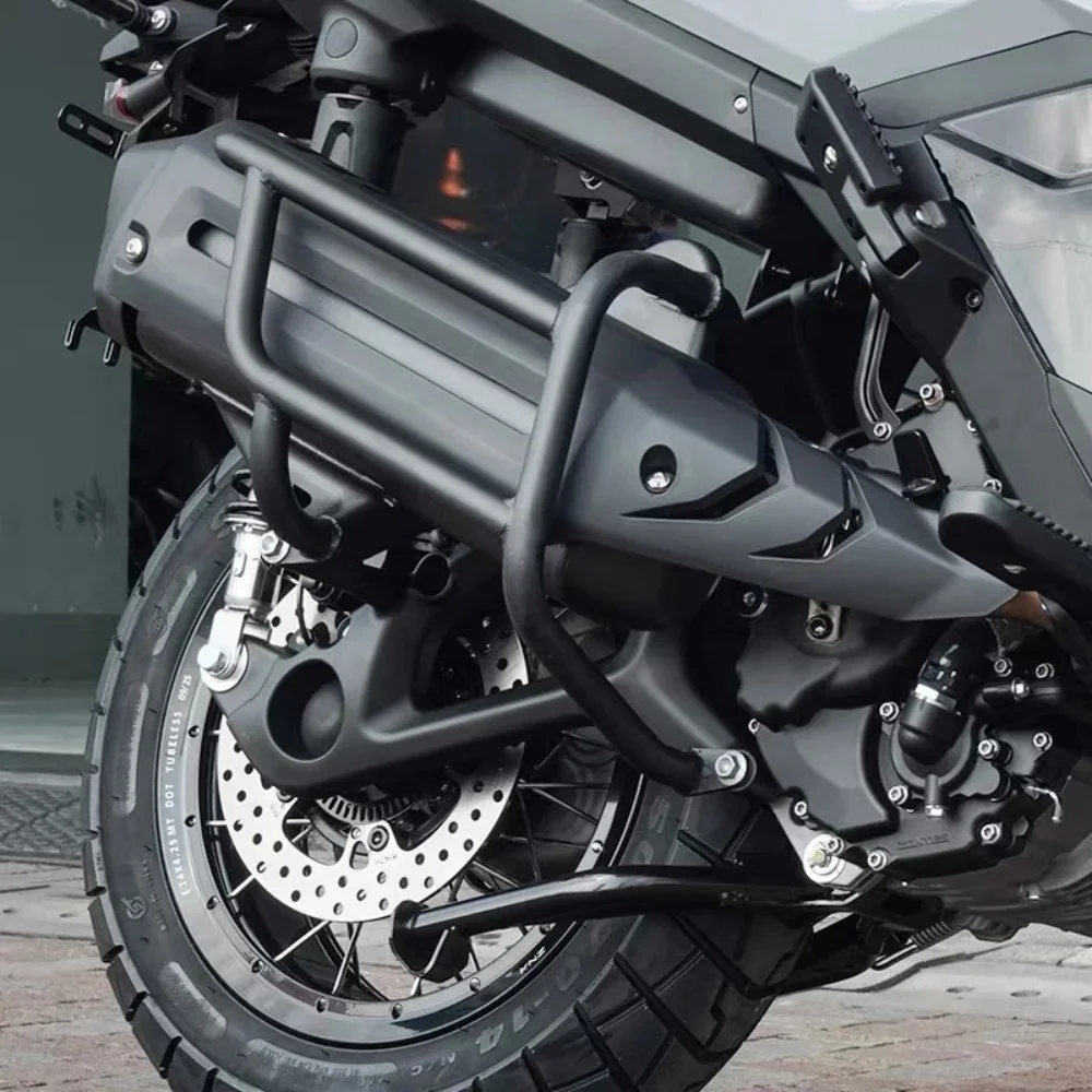 FOR 2026 ZONTES 368G Integrated Exhaust Protective Bumper Full-Wrapped Muffler Housing for Motorbike Cushioning And Impact Force