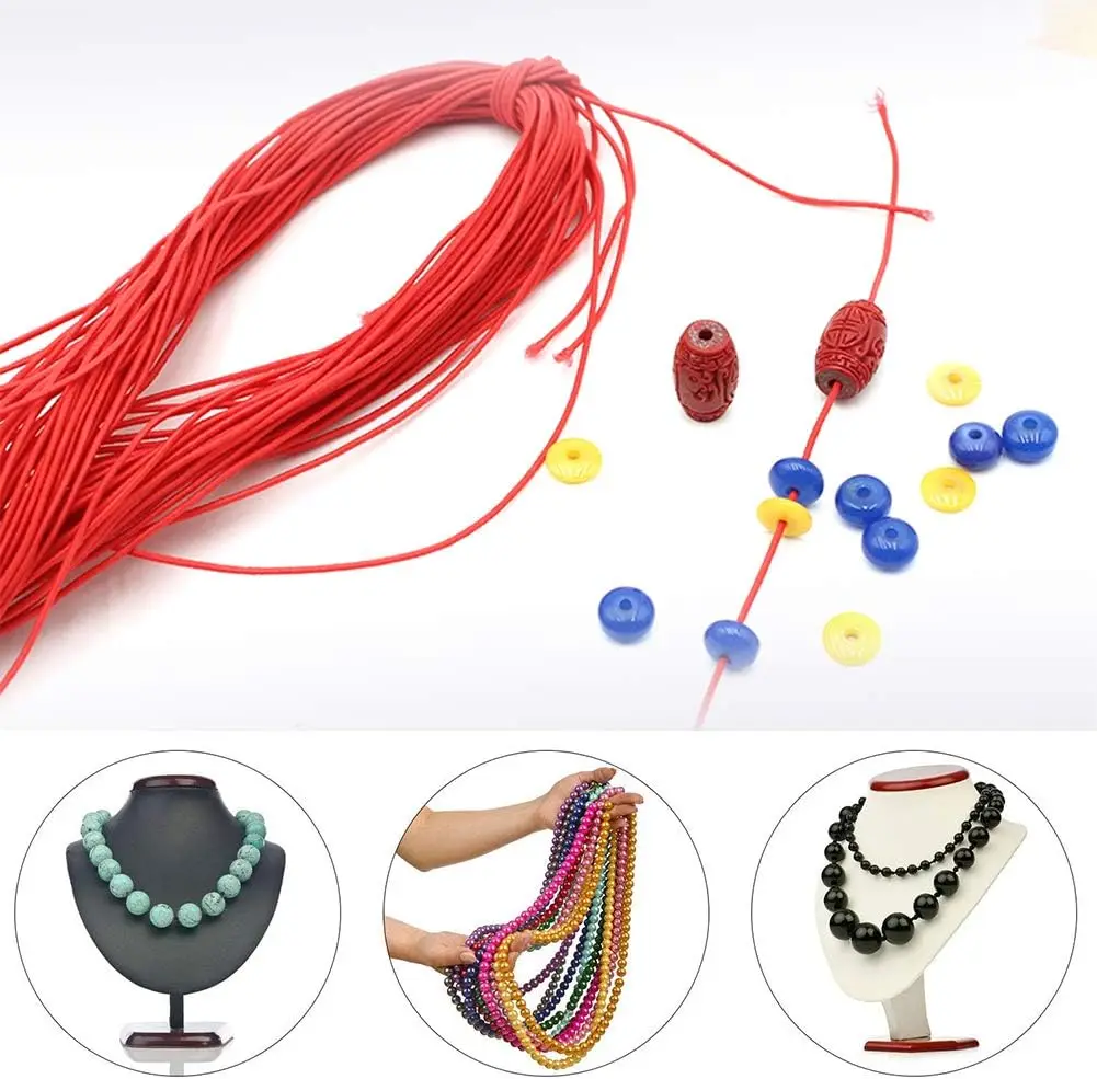 1 yard Colorful Diameter 3mm Round Elastic Rubber Rope Mouth Masks Lanyard Stretch String for DIY Jewelry Making Clothing