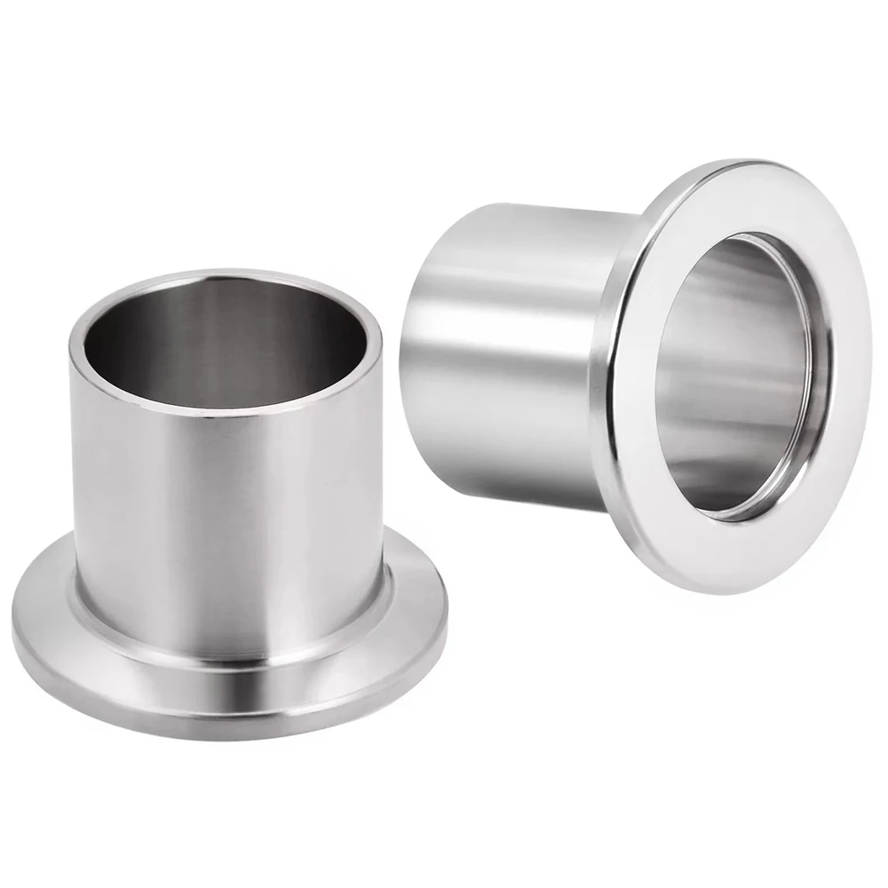 KF16 KF25 KF40 KF50 Vacuum Chuck Joint Flange Half Nipple Fitting SS304 Stainless Steel