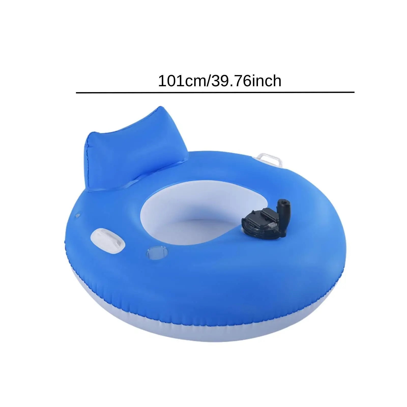 Pool Float for Kids Adults River Tube with Backrest Inflatable Electric Powered Motorized with Propeller for Lake Beach Swimming