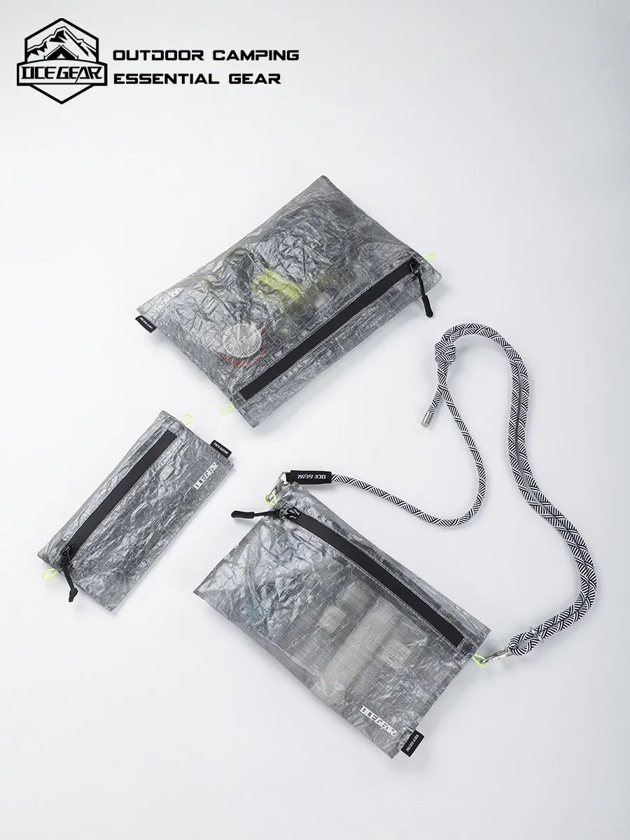 

Ультралегкая сумка-органайзер из Dyneema, водонепроницаемая сумка DCF, органайзер для кемпингового снаряжения, косметичка EDC на молнии YKK, сумка через плечо