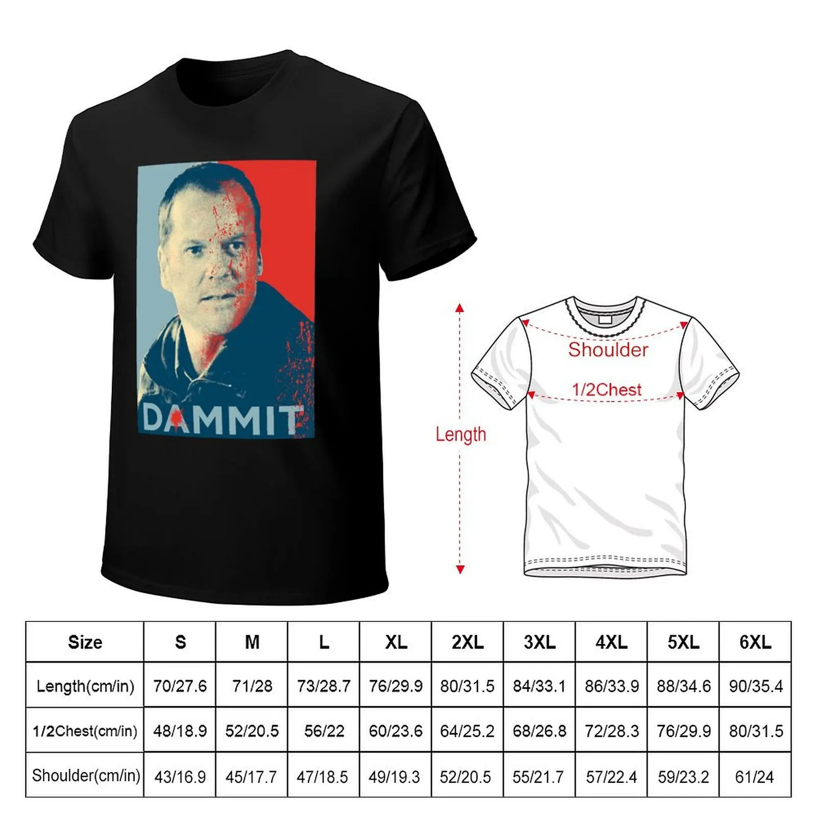 Jack Bauer 24 T-Shirt Casual Basic Street Style T-Shirt