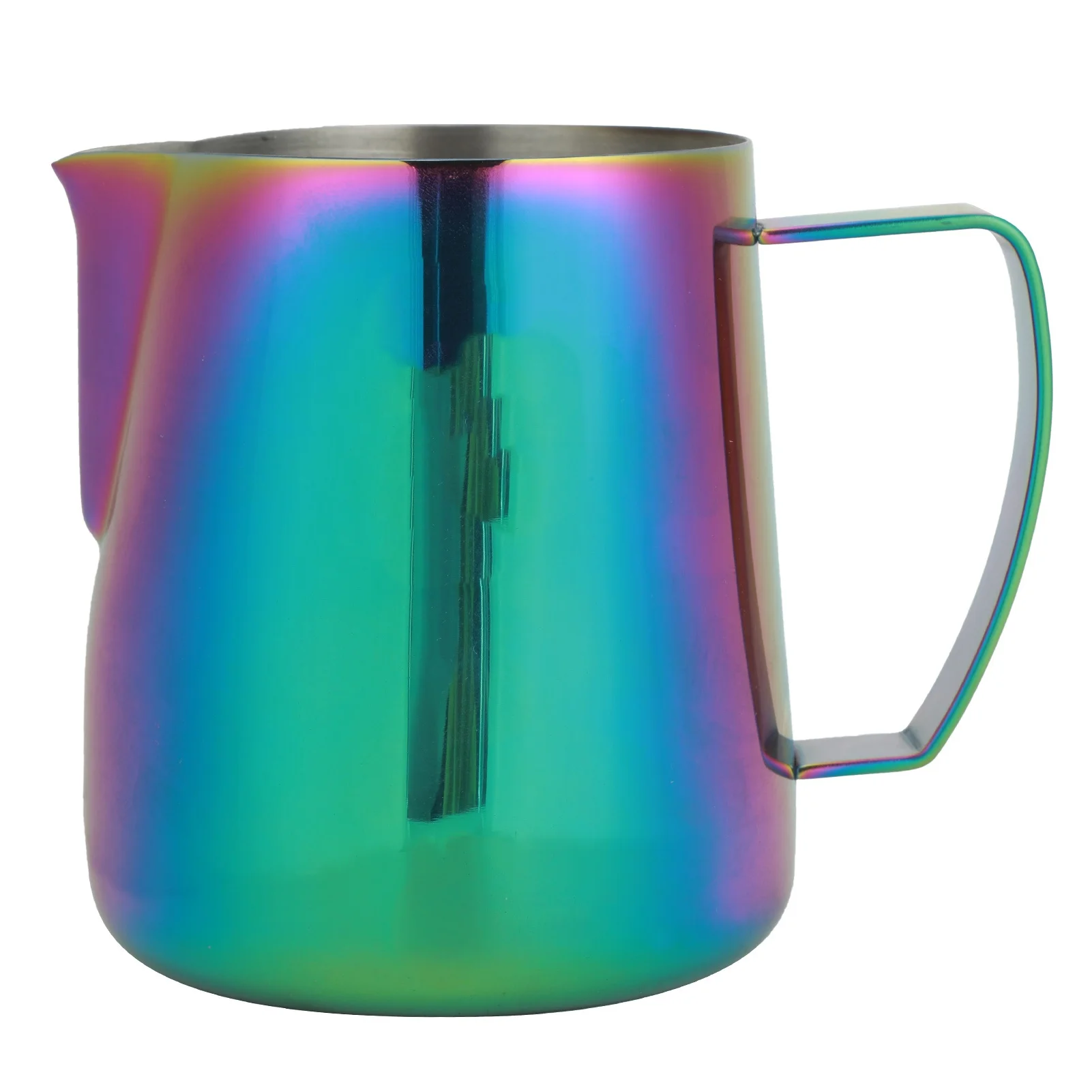 Colorful Thicken Stainless Steel Coffee Milk Frothing Cup Pitcher Jug for Home Coffee Latte Art400ml