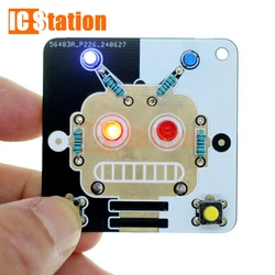 Robot Solder Practice Projects DIY Electronics Kits Circuit Boards Trainning Board with Battery for Beginners,Students and DIY