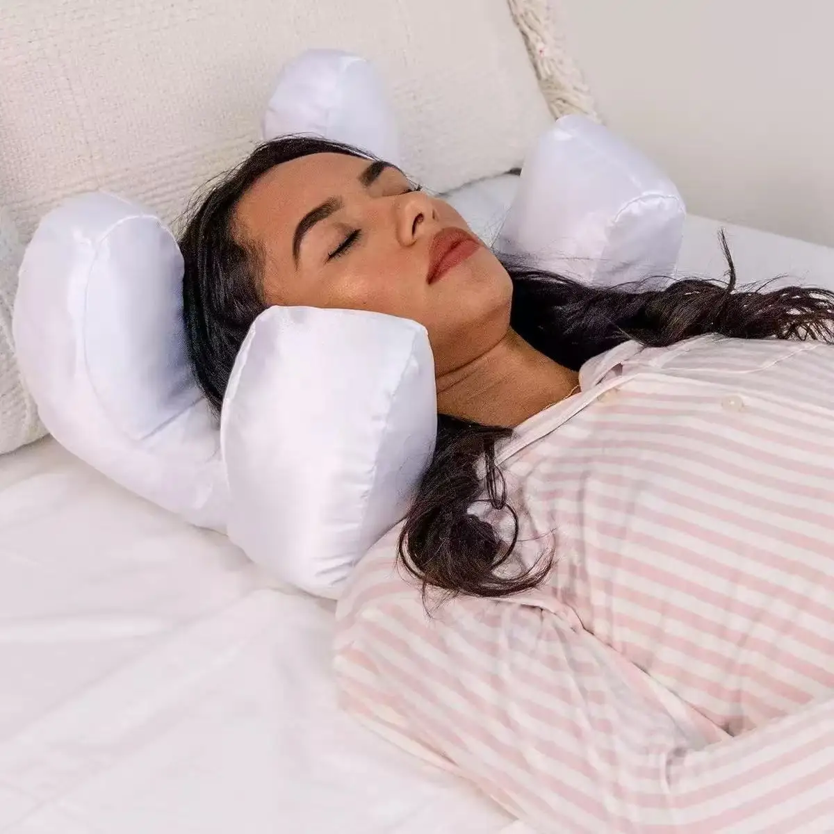 

Anti wrinkles-aging pillow Beauty Pillow Face pillow for beauty sleep Back Sleep pillow with a free pillow case