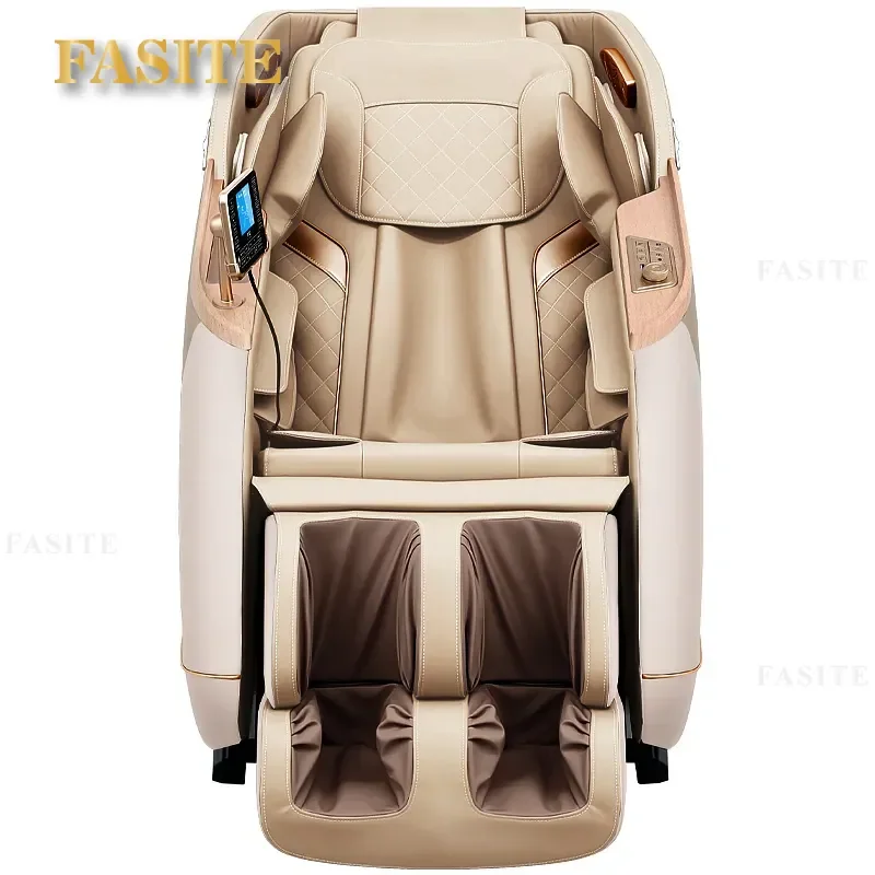 For Household Electric Massage Chair Full Body Massager with Waist Back Hot Compress 3D Bluetooth Music Zero Gravity Space