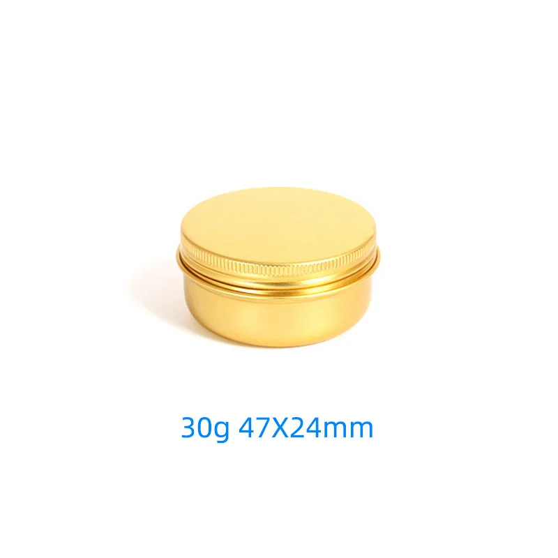 5 10 15 20 30 50 60g Lege Ronde Draagbare Aluminium Doos Metalen Blikjes DIY Crème Hervulbare Zilveren pot Theepot