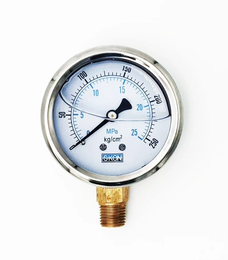 

Oil pressure gauge seismic pressure gauge skon radial oil gauge 60 surface 1/4 2 split tooth YN60-250KG