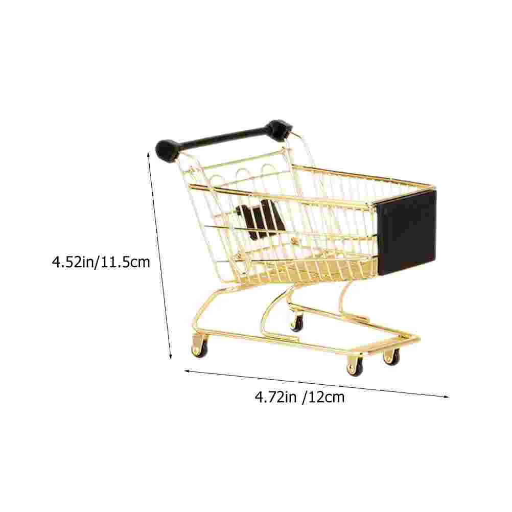 6 Pcs Mini Shopping Cart Push Toys for Toddlers 1-3 Kids Grocery Carts Metal Baby